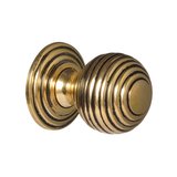 Victorian Cupboard Knob - Brass Beehive (single)